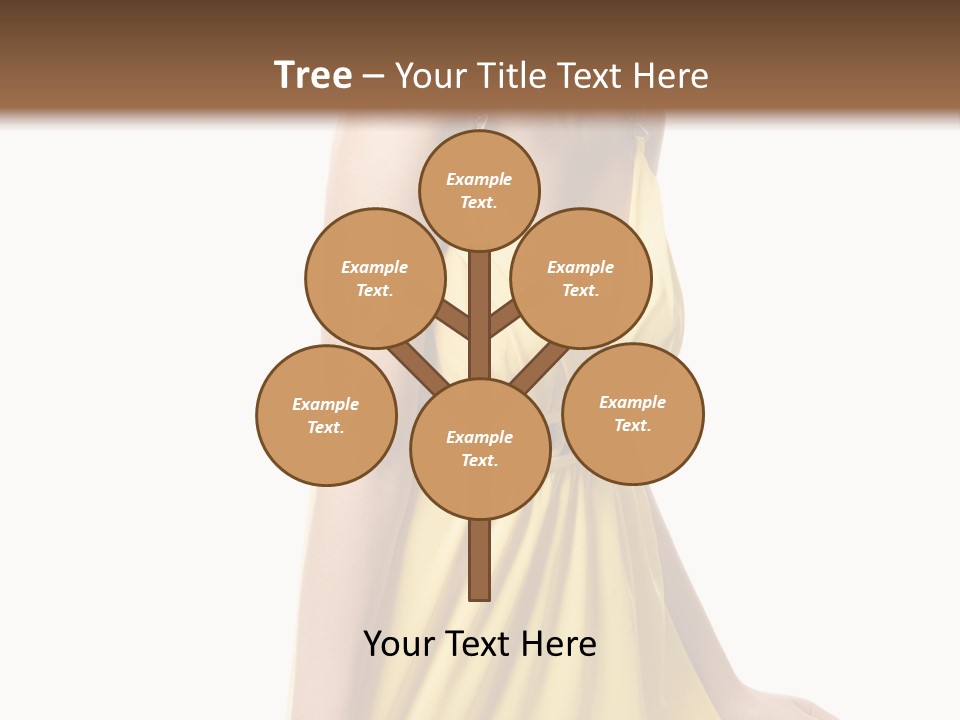 Move Hair Caucasian PowerPoint Template