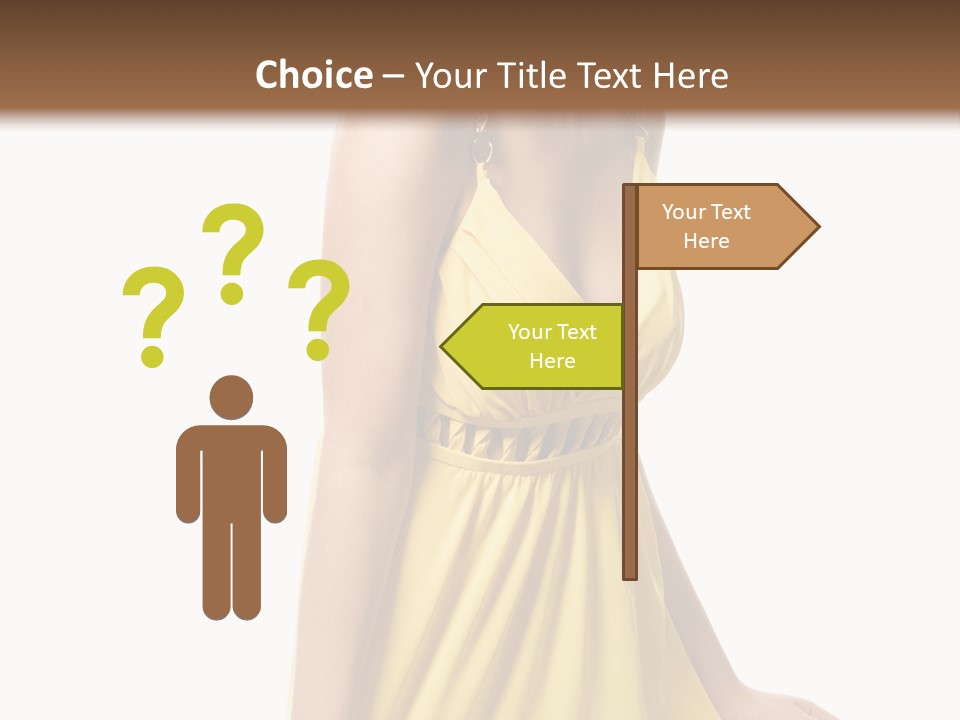 Move Hair Caucasian PowerPoint Template