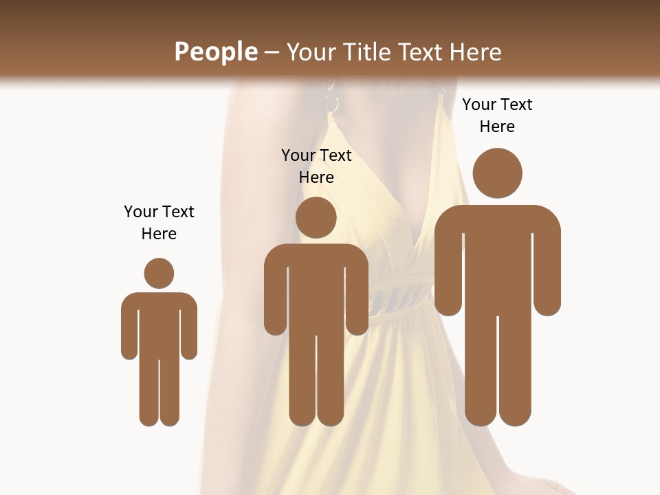 Move Hair Caucasian PowerPoint Template