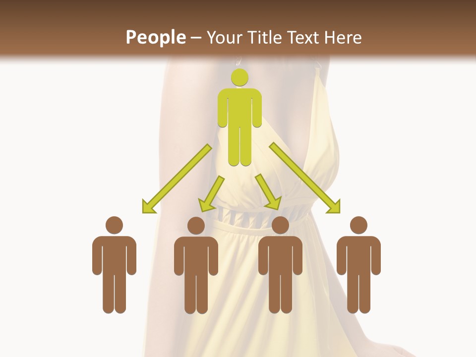 Move Hair Caucasian PowerPoint Template