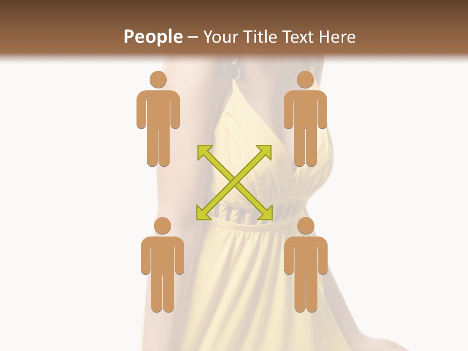 Move Hair Caucasian PowerPoint Template