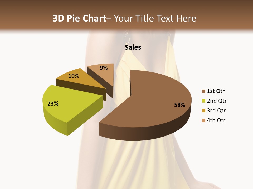 Move Hair Caucasian PowerPoint Template