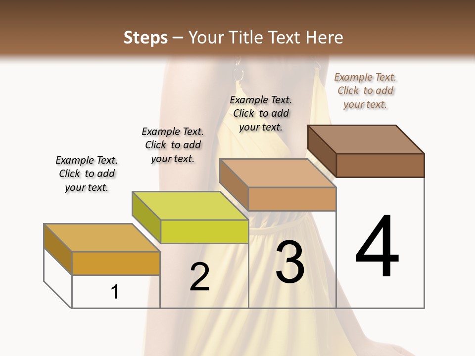 Move Hair Caucasian PowerPoint Template