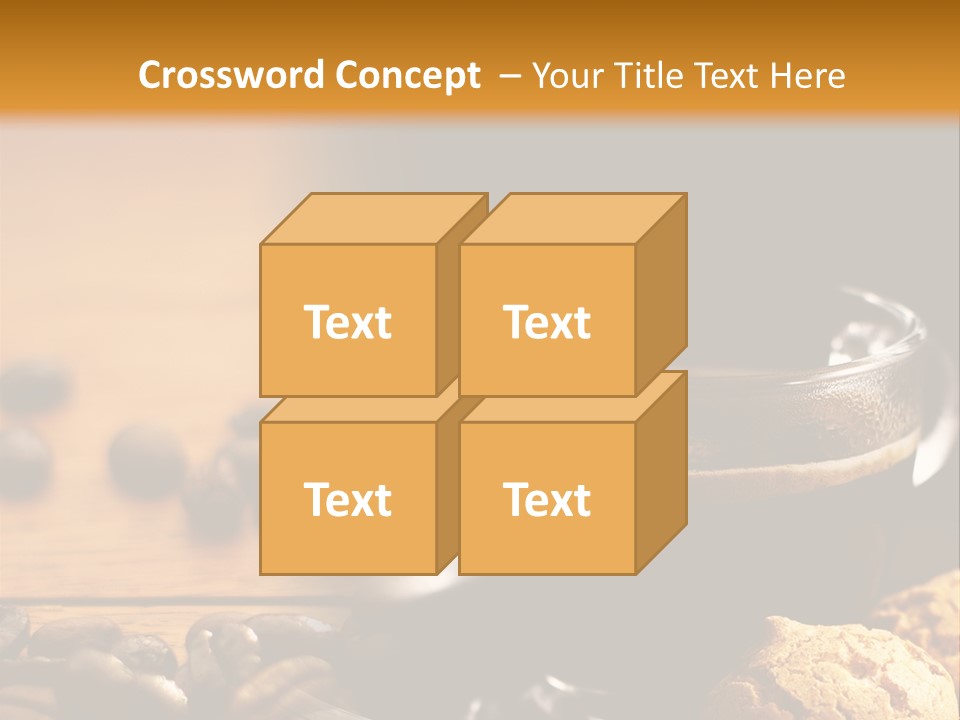 Transparent Coffee Foam PowerPoint Template