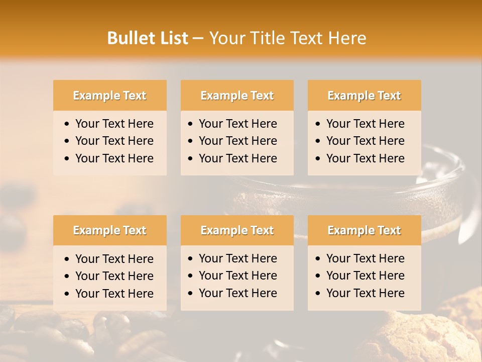 Transparent Coffee Foam PowerPoint Template