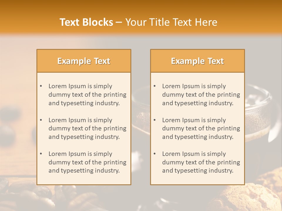 Transparent Coffee Foam PowerPoint Template