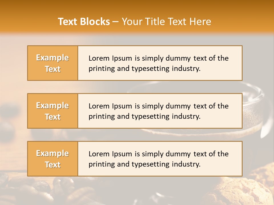 Transparent Coffee Foam PowerPoint Template