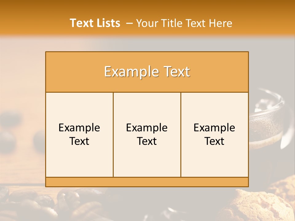 Transparent Coffee Foam PowerPoint Template