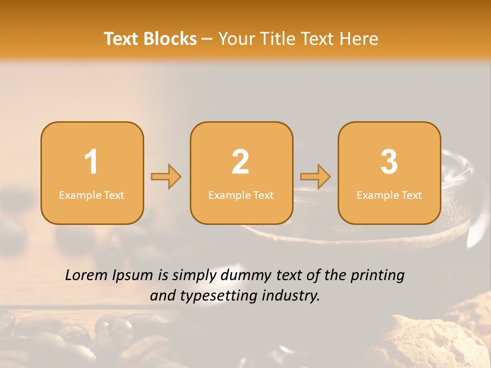 Transparent Coffee Foam PowerPoint Template