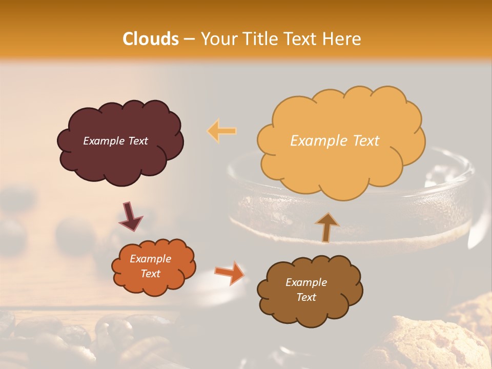 Transparent Coffee Foam PowerPoint Template