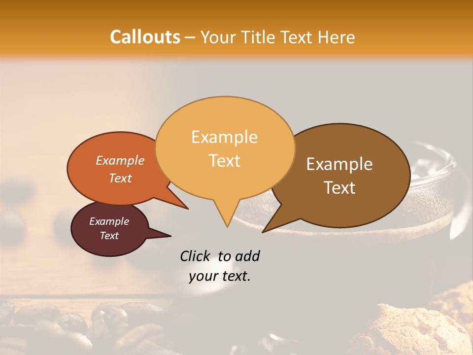 Transparent Coffee Foam PowerPoint Template
