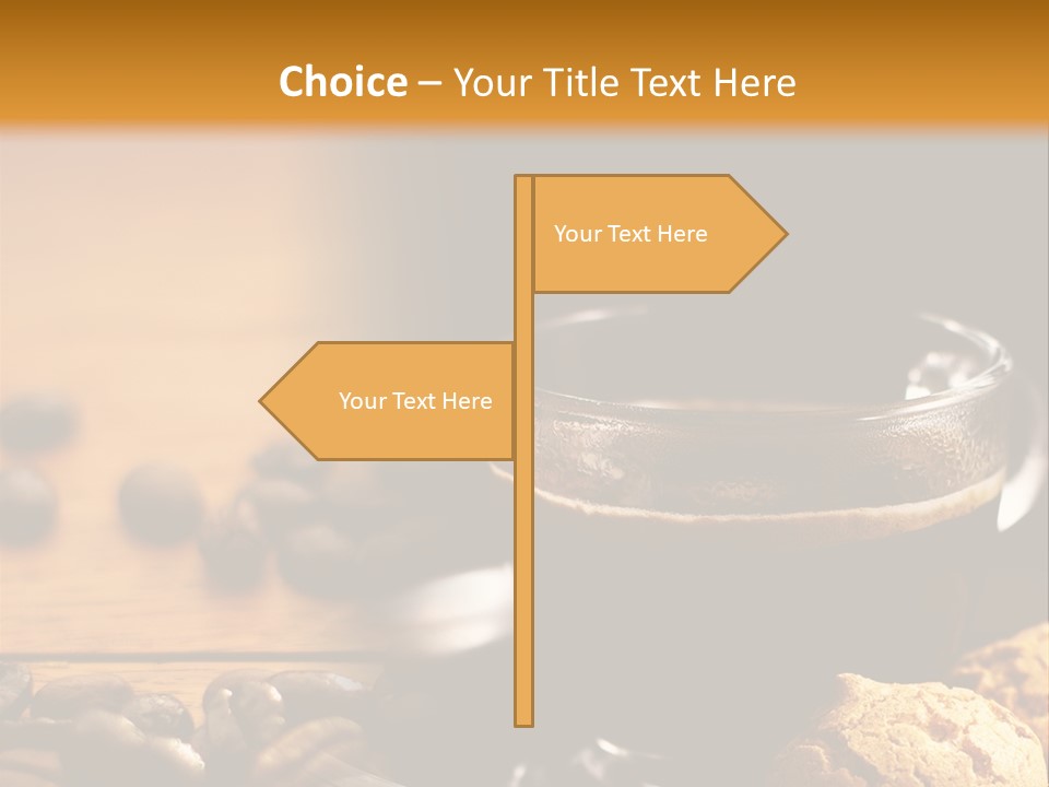 Transparent Coffee Foam PowerPoint Template
