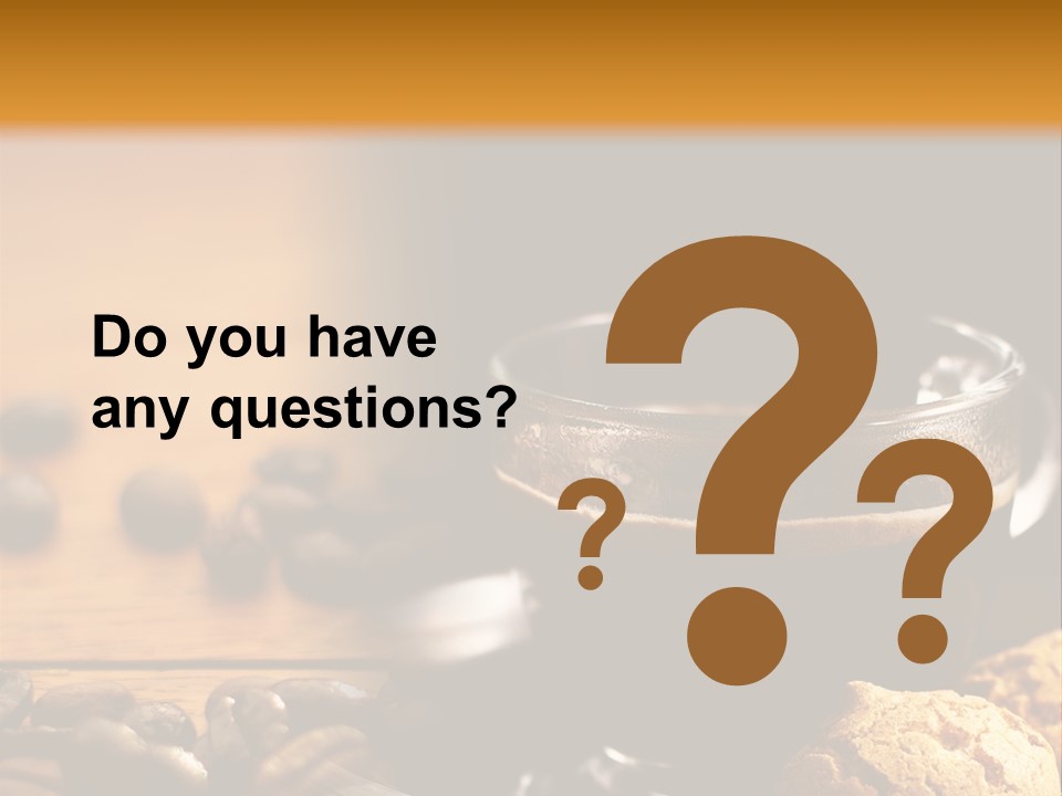 Transparent Coffee Foam PowerPoint Template