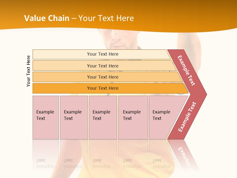 A Man In A Yellow Shirt Holding A Red Card PowerPoint Template