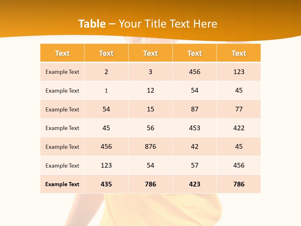 A Man In A Yellow Shirt Holding A Red Card PowerPoint Template