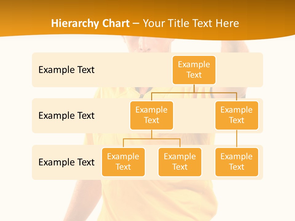 A Man In A Yellow Shirt Holding A Red Card PowerPoint Template