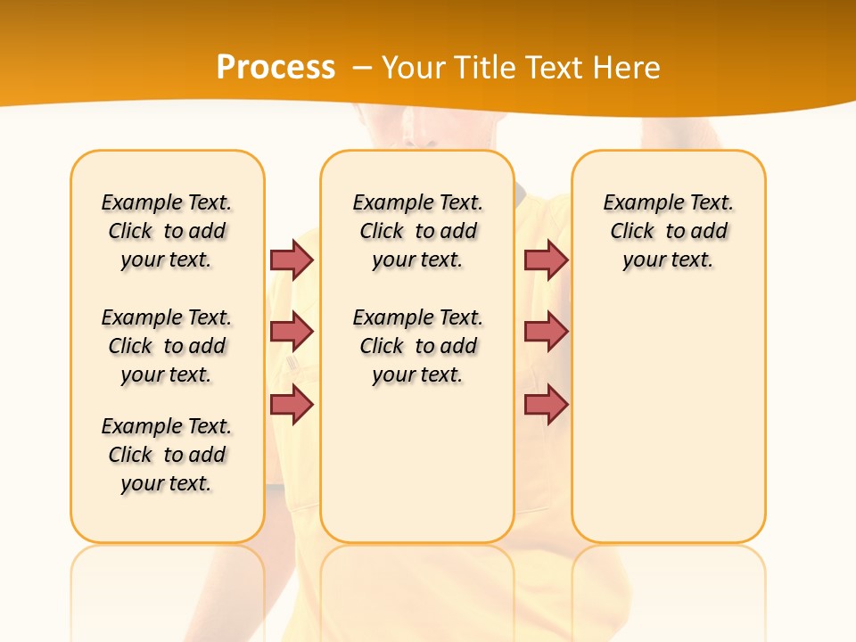 A Man In A Yellow Shirt Holding A Red Card PowerPoint Template