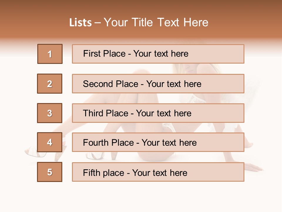 Entertainer Down Tempting PowerPoint Template