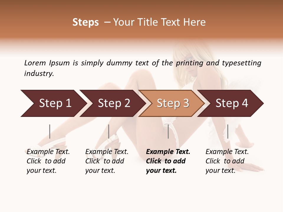 Entertainer Down Tempting PowerPoint Template