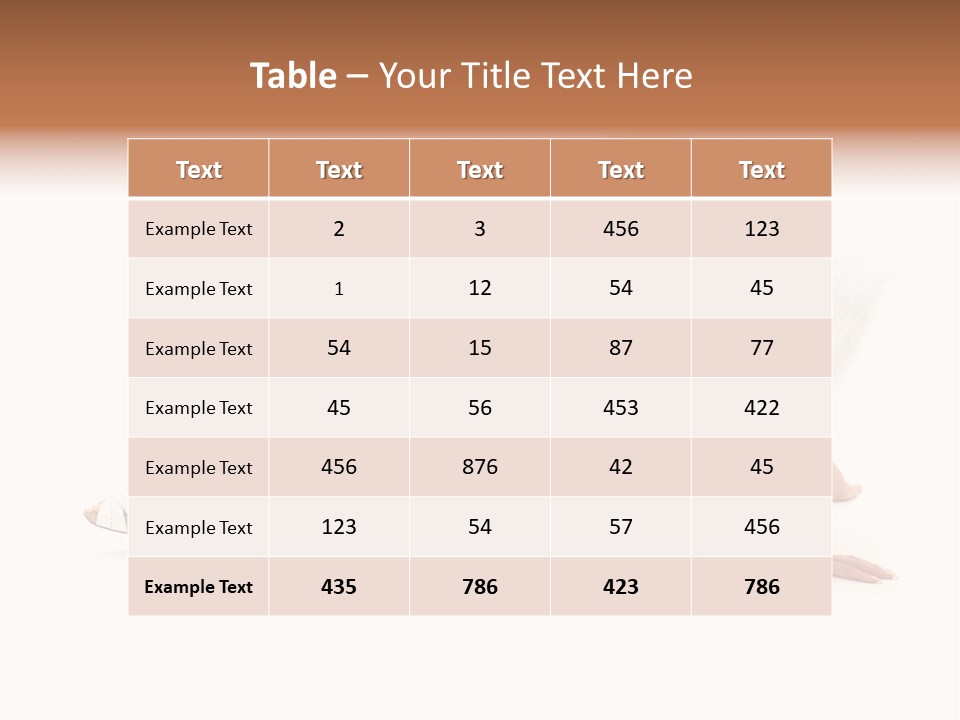 Entertainer Down Tempting PowerPoint Template