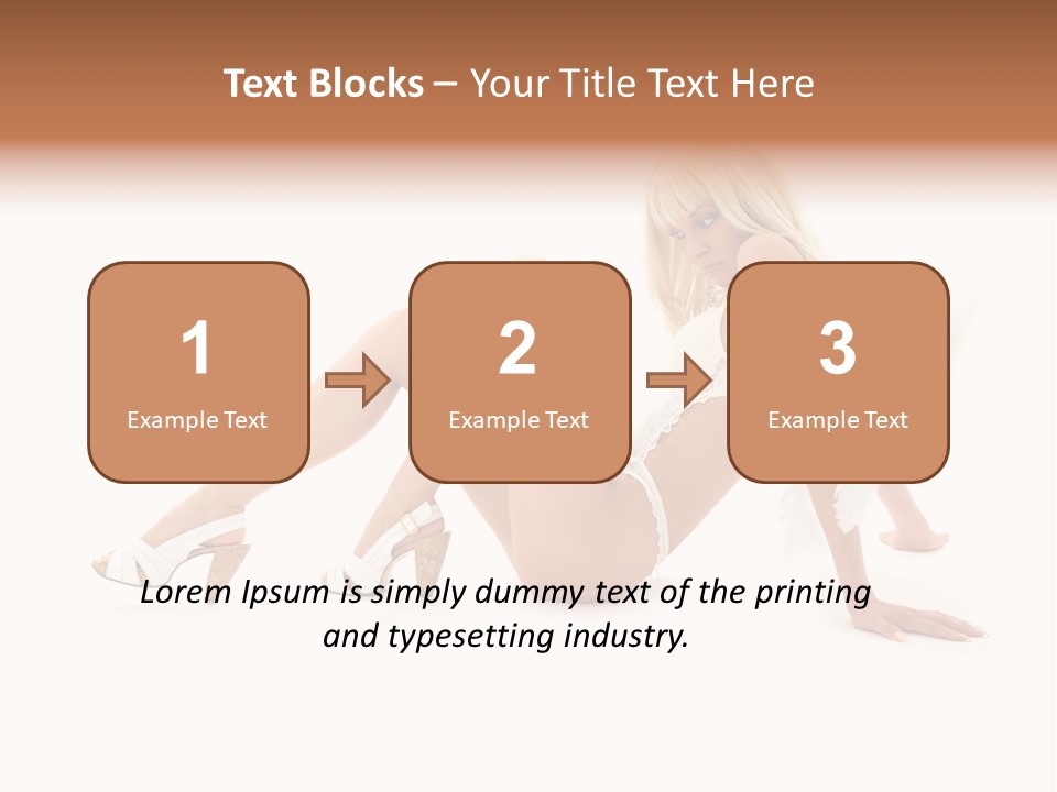 Entertainer Down Tempting PowerPoint Template