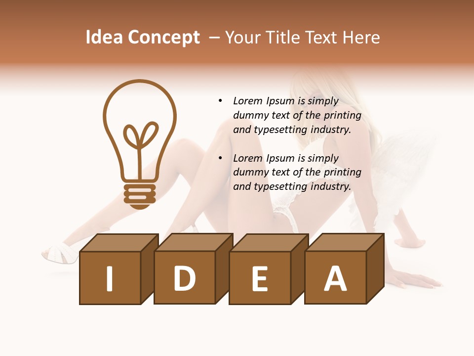 Entertainer Down Tempting PowerPoint Template