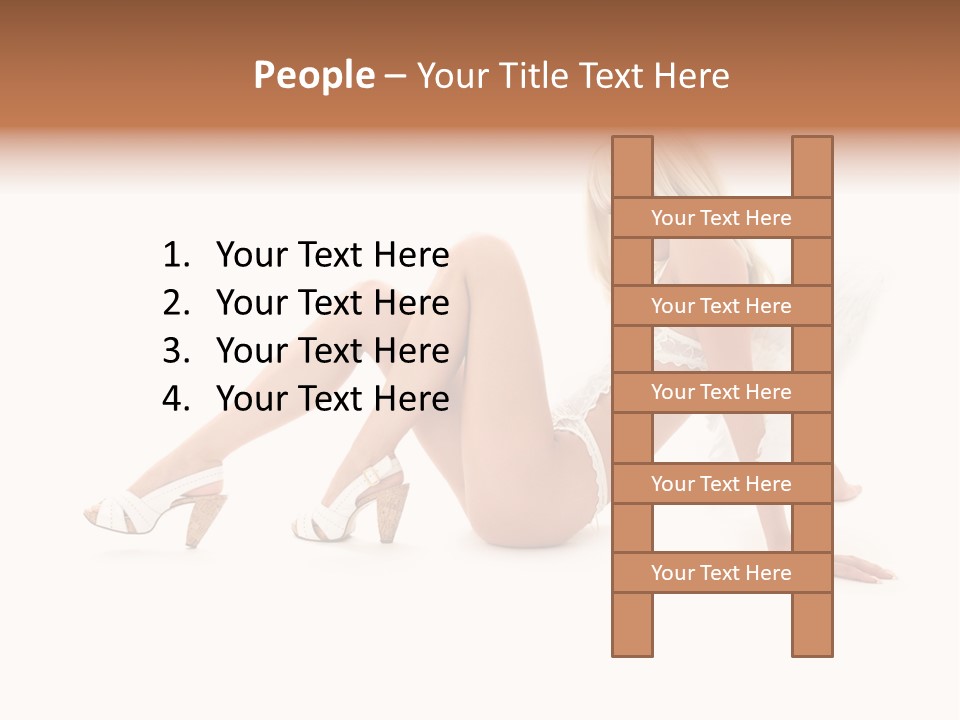 Entertainer Down Tempting PowerPoint Template