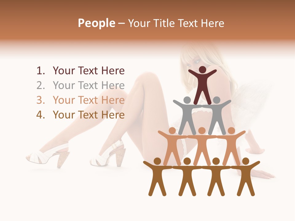 Entertainer Down Tempting PowerPoint Template