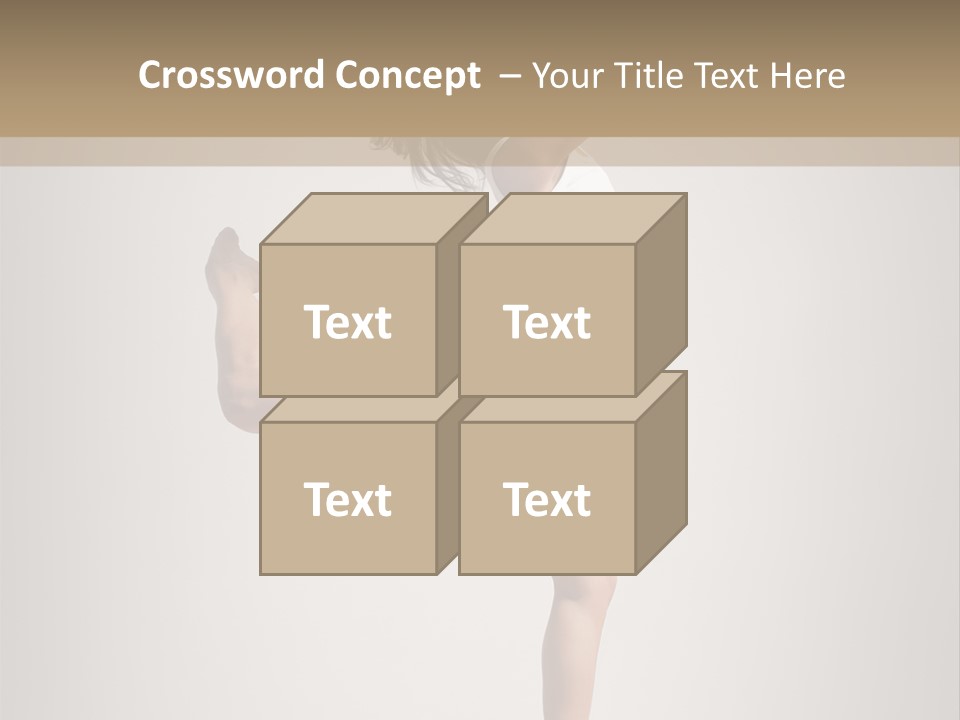 Dance Jump Female PowerPoint Template