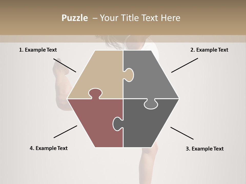 Dance Jump Female PowerPoint Template