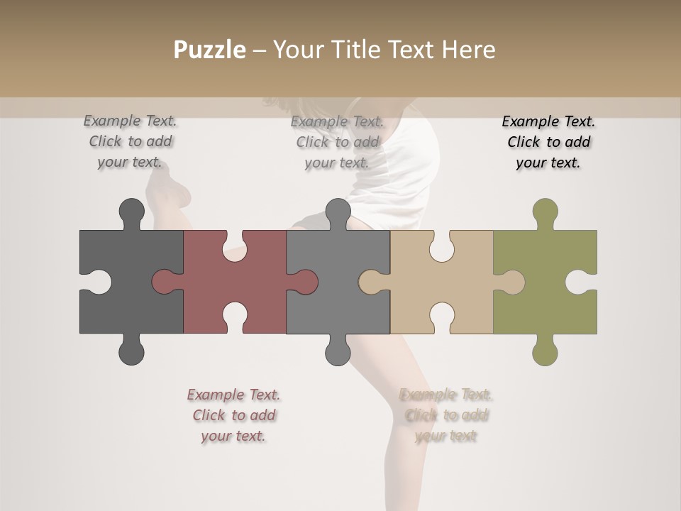 Dance Jump Female PowerPoint Template