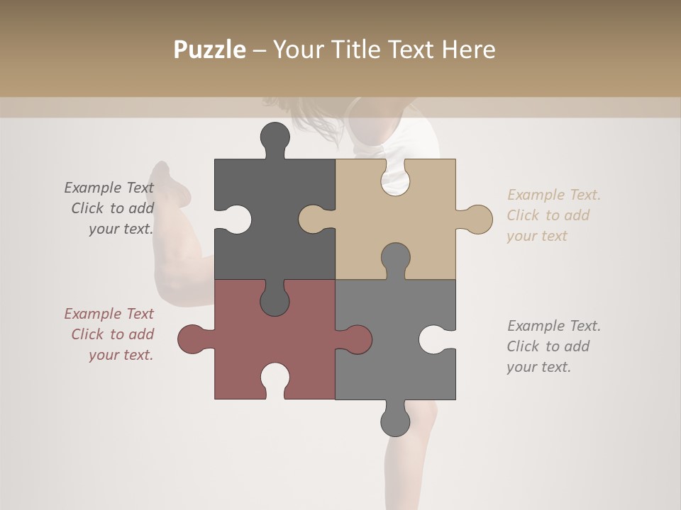 Dance Jump Female PowerPoint Template