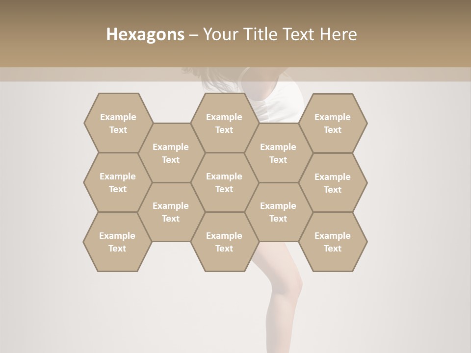 Dance Jump Female PowerPoint Template