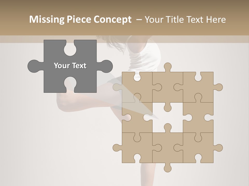 Dance Jump Female PowerPoint Template