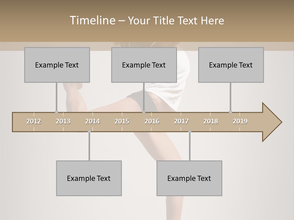 Dance Jump Female PowerPoint Template