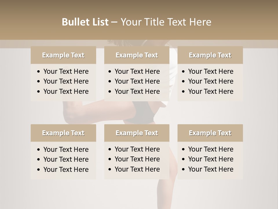 Dance Jump Female PowerPoint Template