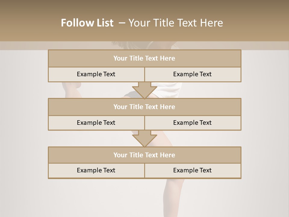 Dance Jump Female PowerPoint Template