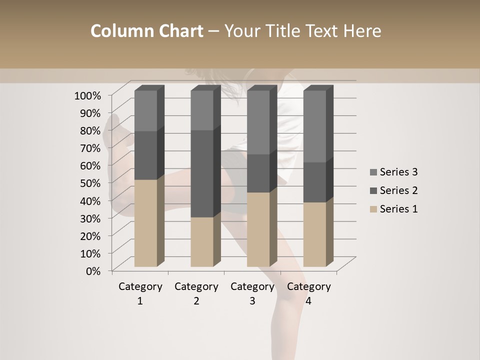 Dance Jump Female PowerPoint Template