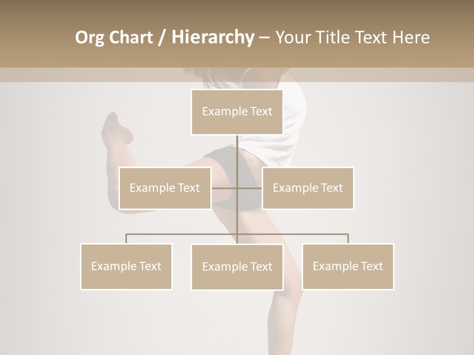 Dance Jump Female PowerPoint Template