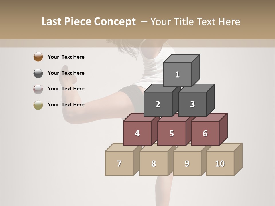 Dance Jump Female PowerPoint Template