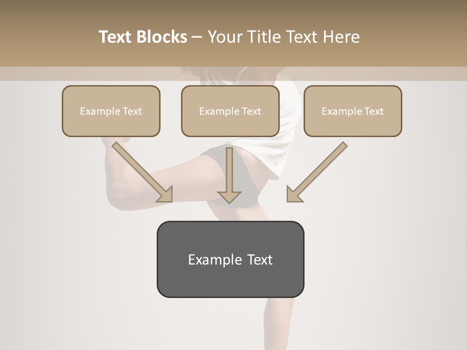 Dance Jump Female PowerPoint Template