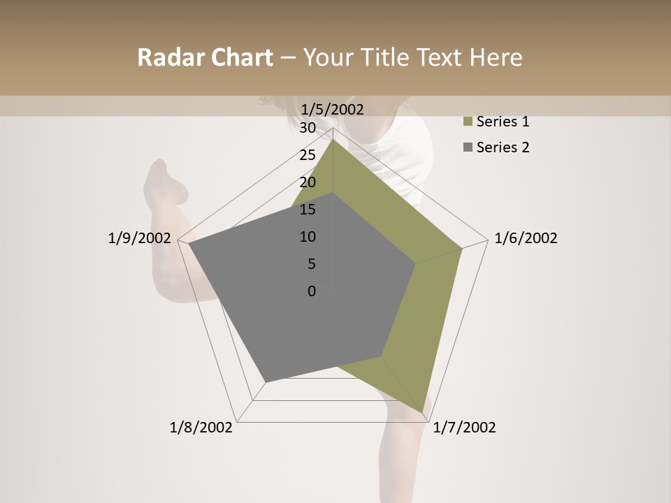 Dance Jump Female PowerPoint Template