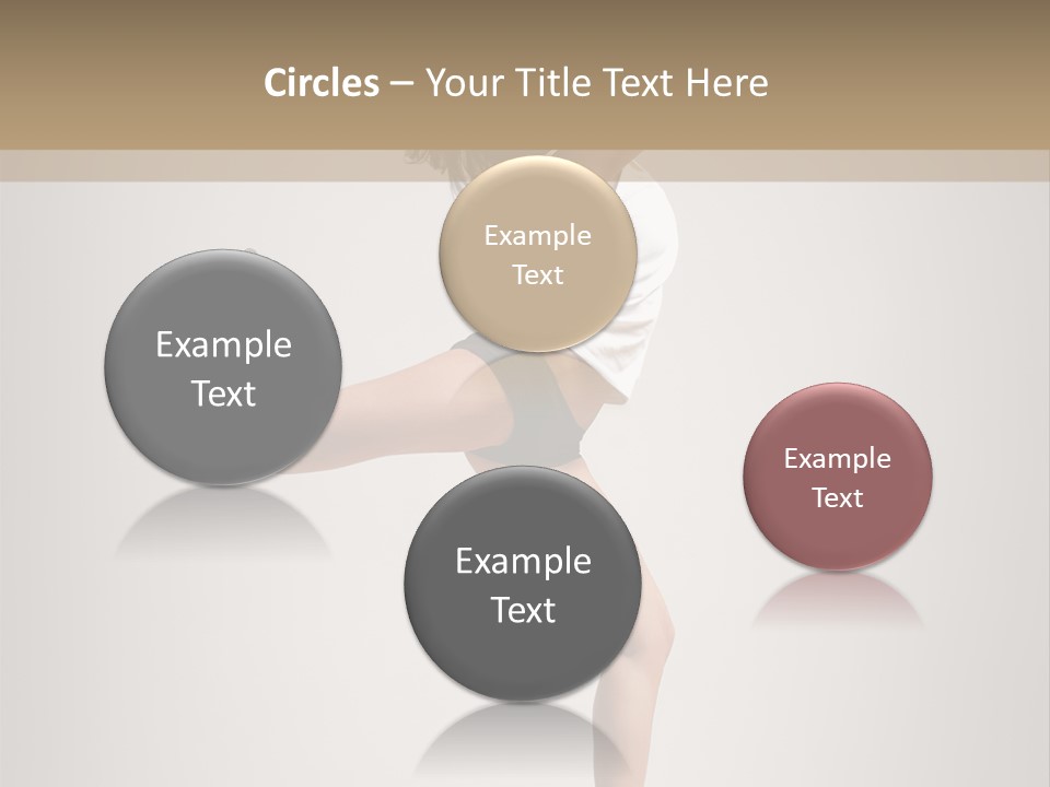 Dance Jump Female PowerPoint Template