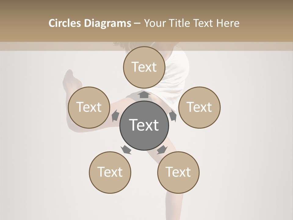 Dance Jump Female PowerPoint Template