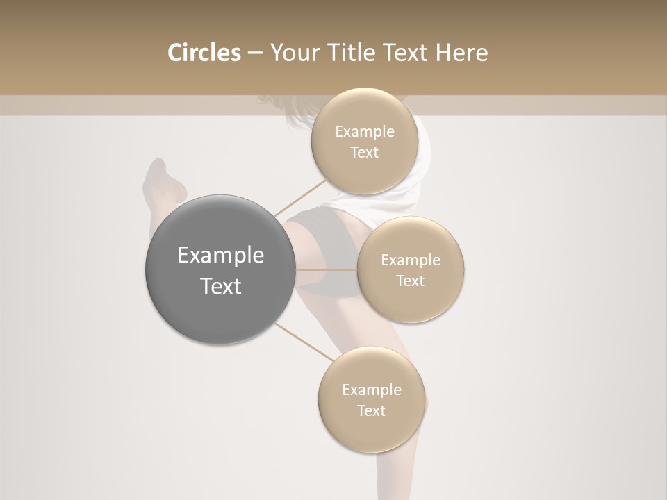 Dance Jump Female PowerPoint Template