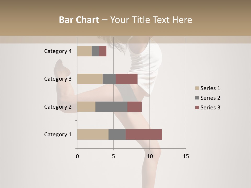 Dance Jump Female PowerPoint Template