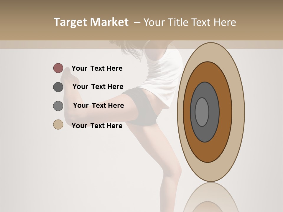 Dance Jump Female PowerPoint Template