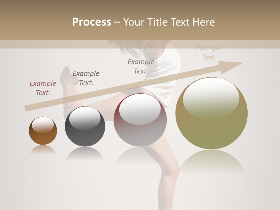 Dance Jump Female PowerPoint Template