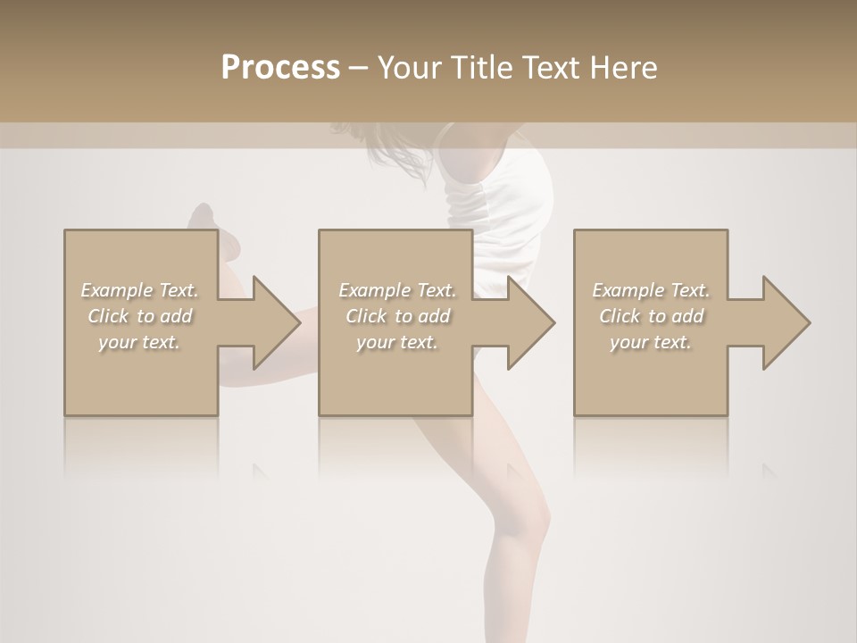 Dance Jump Female PowerPoint Template
