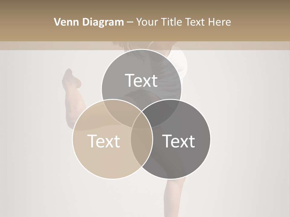 Dance Jump Female PowerPoint Template